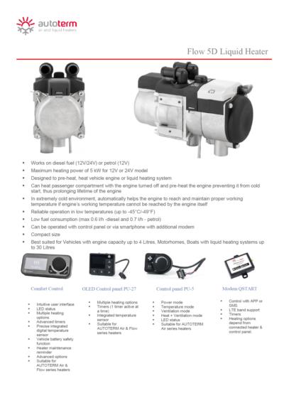 Flow 5D Liquid Heater